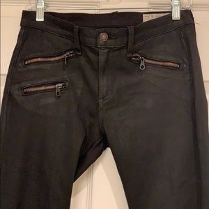 Rag & Bone Black Coated Jeans- Size 27